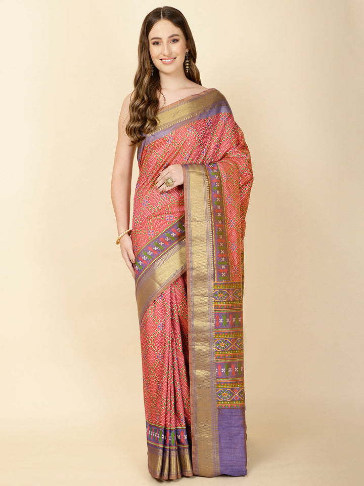 Patola Print Handloom Saree