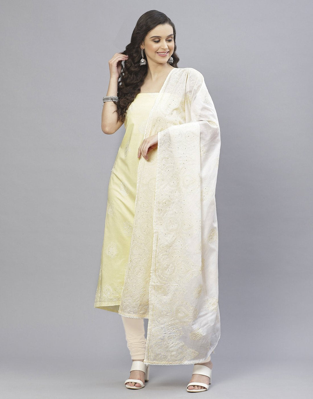 Cotton Embroidered Suit Set