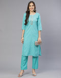 Cotton Printed Kurti With Pant