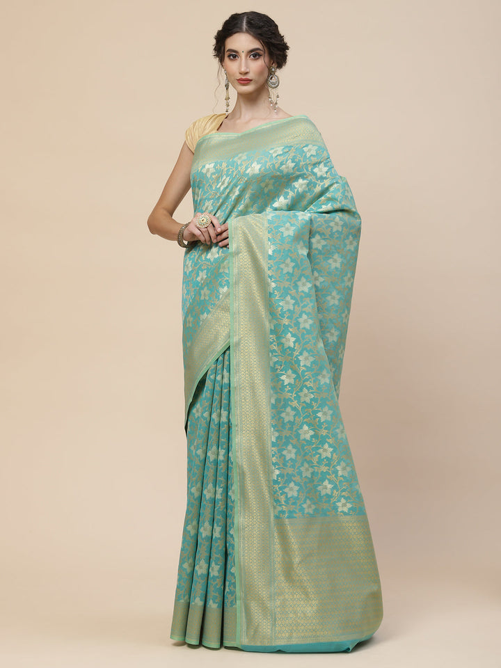 Zari Jaal Cotton Woven Saree
