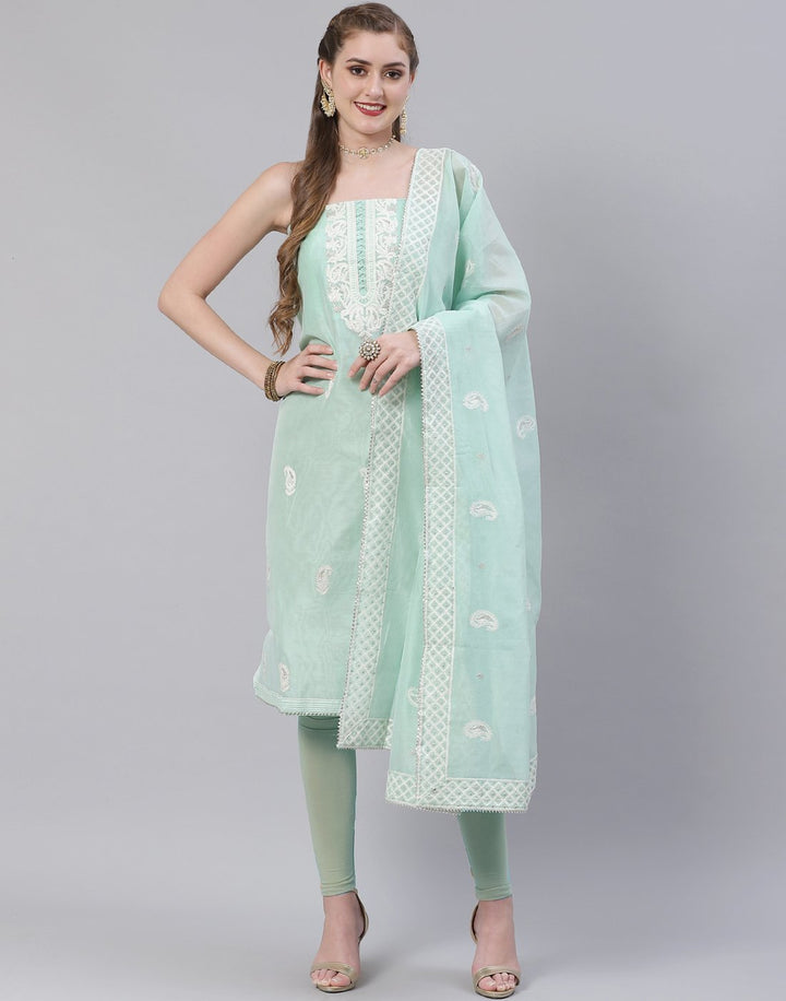 Chanderi Thread work Suit Piece