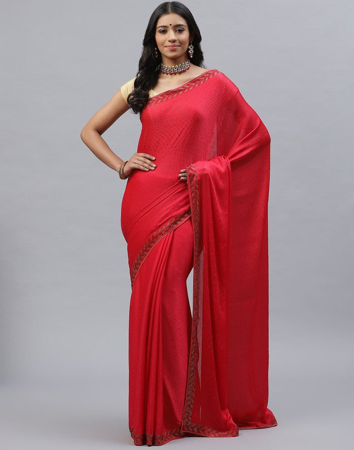 Art Chiffon Embroidery Saree