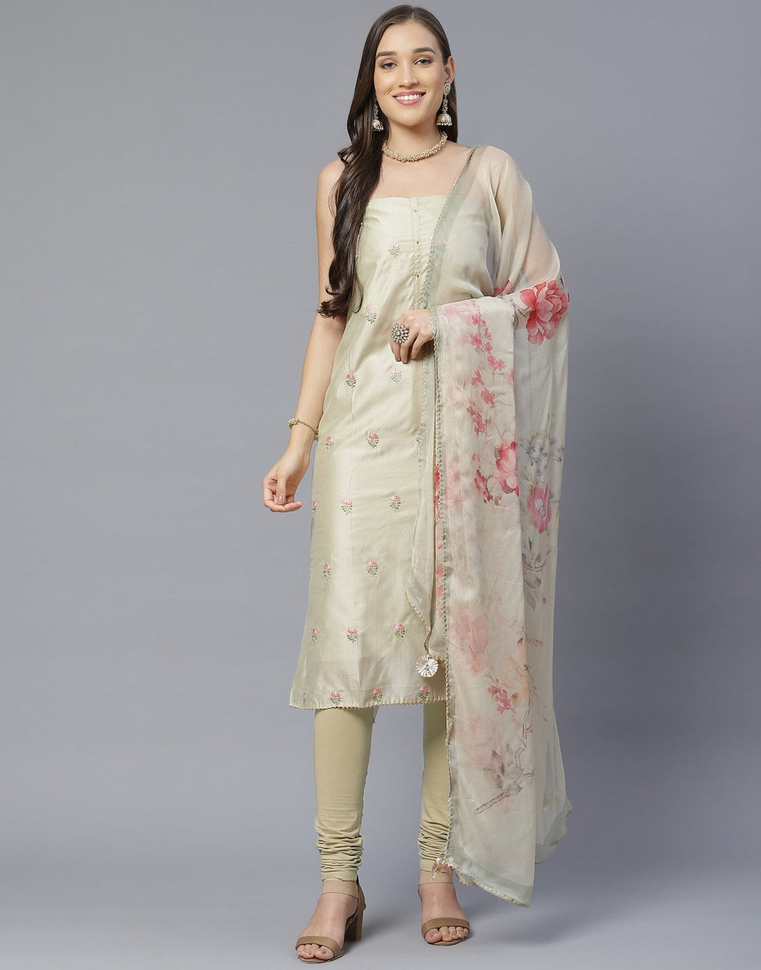 Chanderi Suit Set