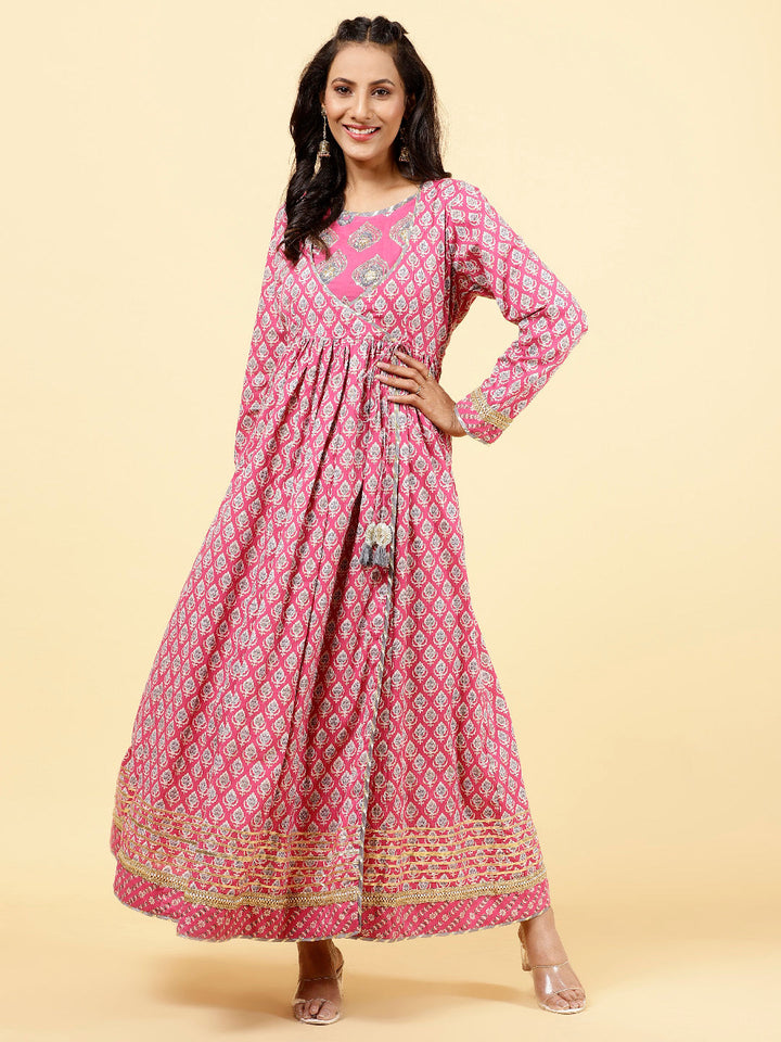 Floral Printed Cotton Kurta