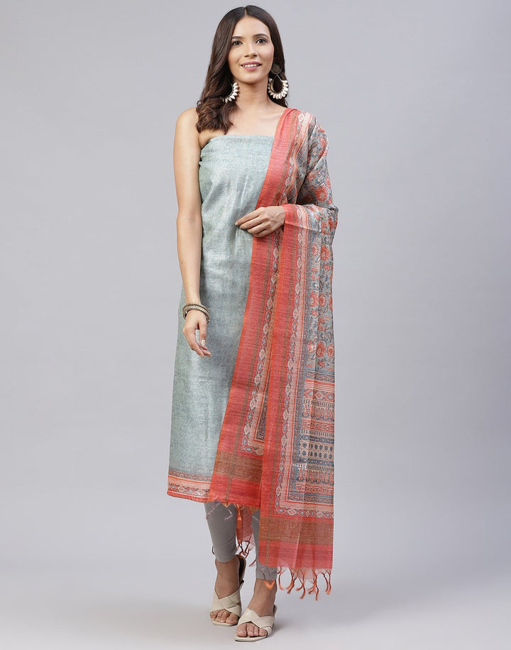 Chanderi Printed Suit Piece