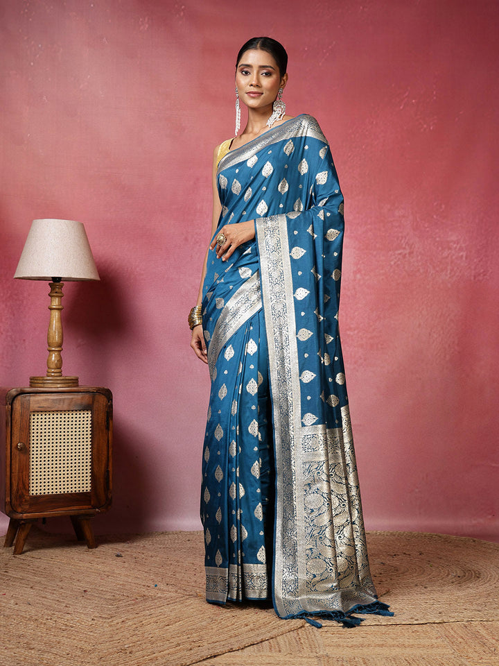 Zari Border Woven Art Silk Saree