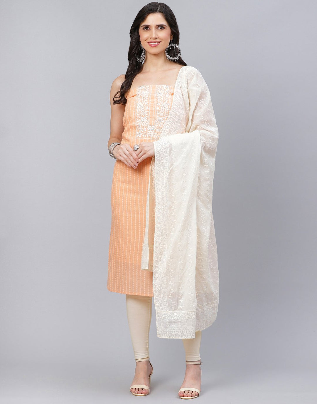 Cotton Embroidered Suit Piece