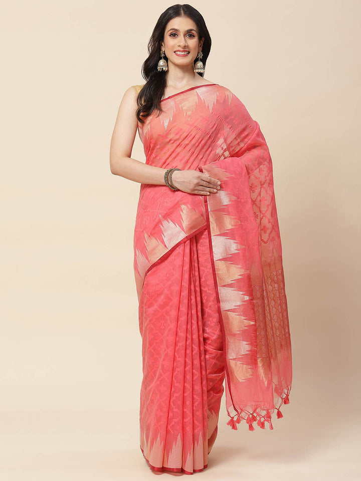 Resham Jaal  Woven Cotton Saree