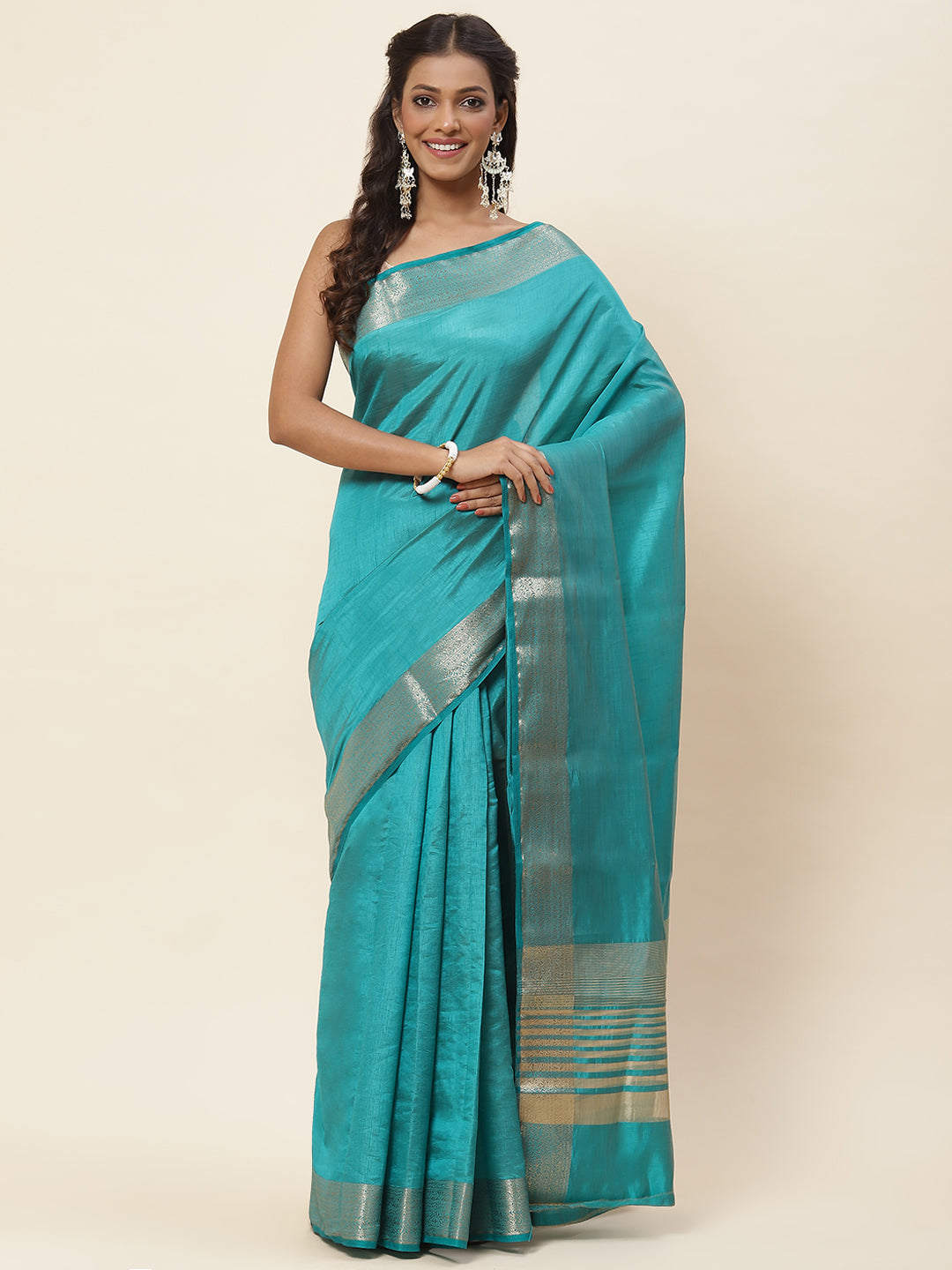 Zari Border Woven Handloom Saree