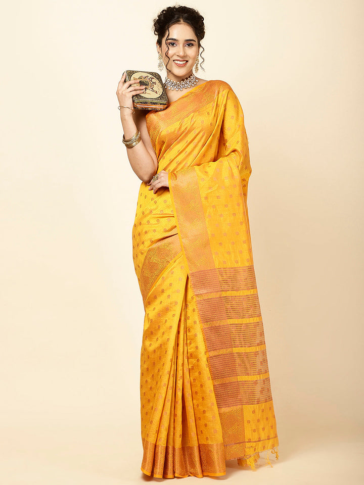 Zari Border Woven Handloom Saree