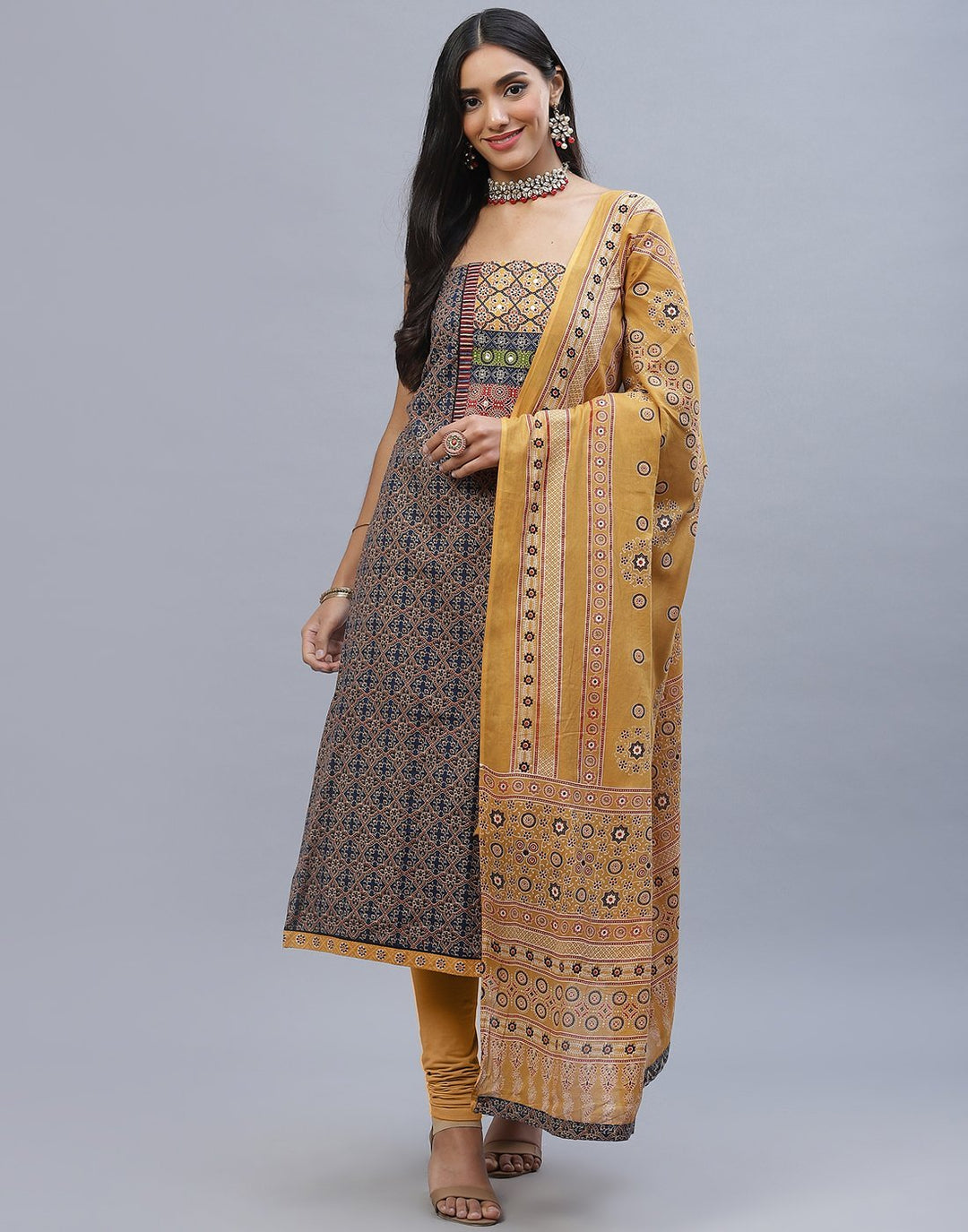 Chanderi Cotton Suit Set