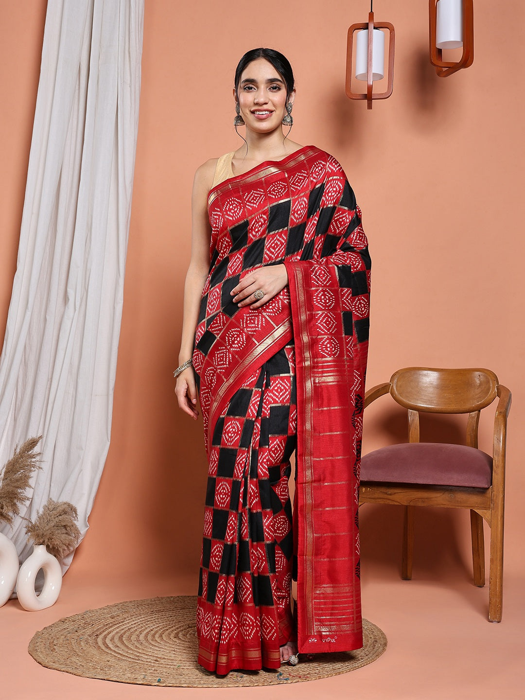 Digital Printed Art Silk Saree