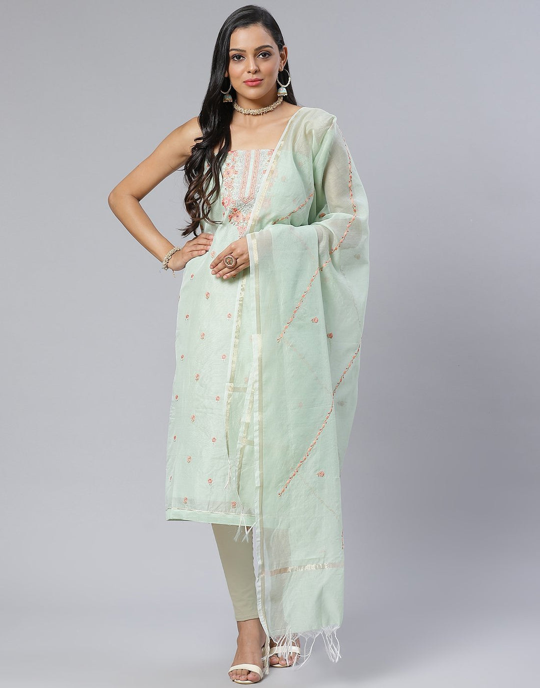 Chanderi Suit Set