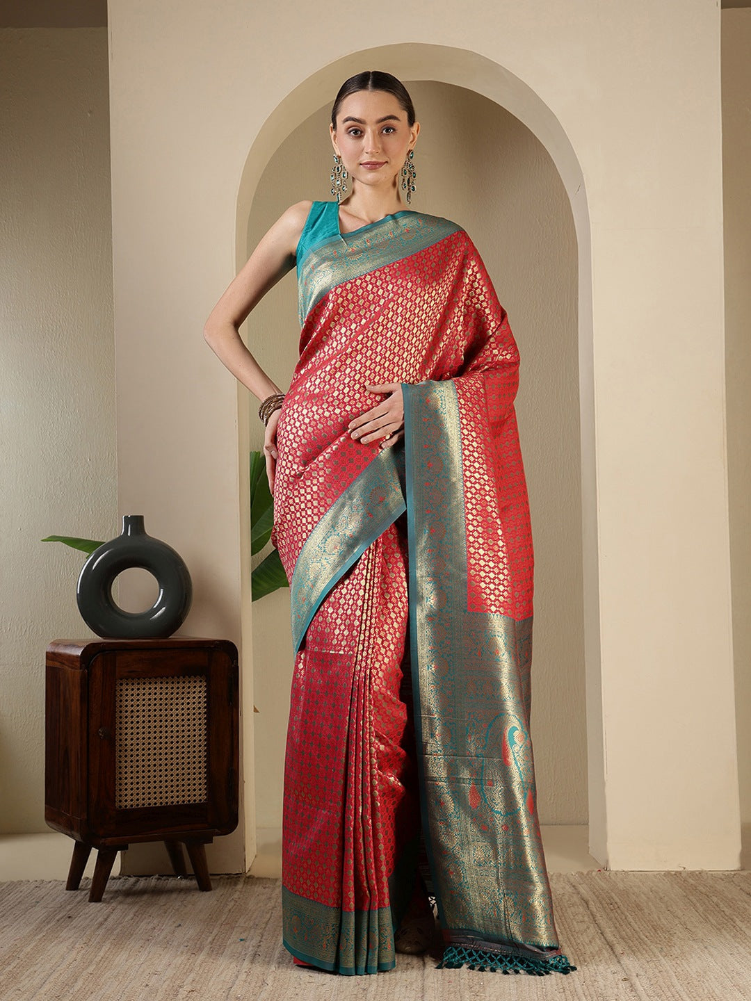 Woven Design Art Silk Saree