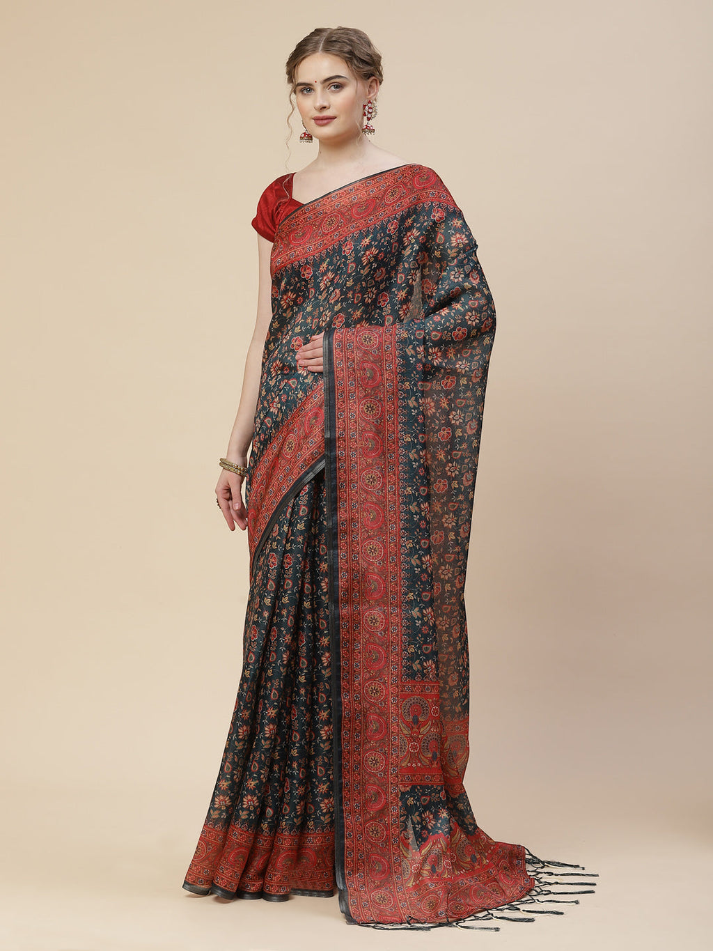 Printed Art Handloom Saree