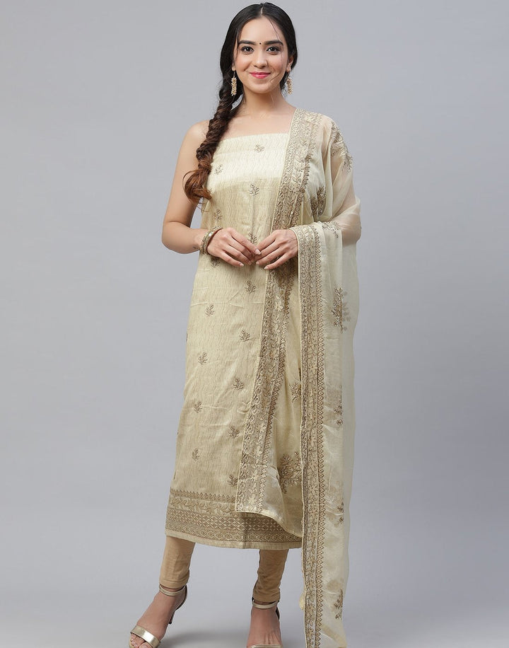 Cotton Embroidered Suit piece