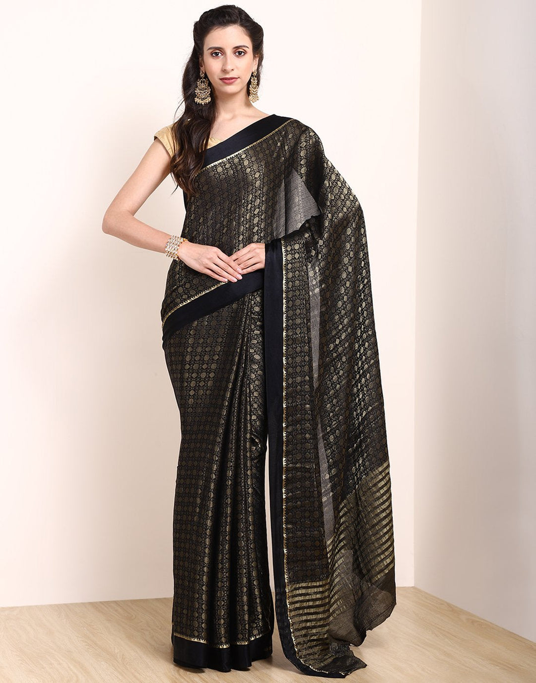 Black Georgette Saree