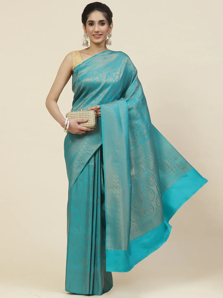 Zari Jaal Handloom Woven Saree