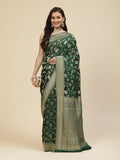 Floral Zari Jaal Georgette Woven Saree