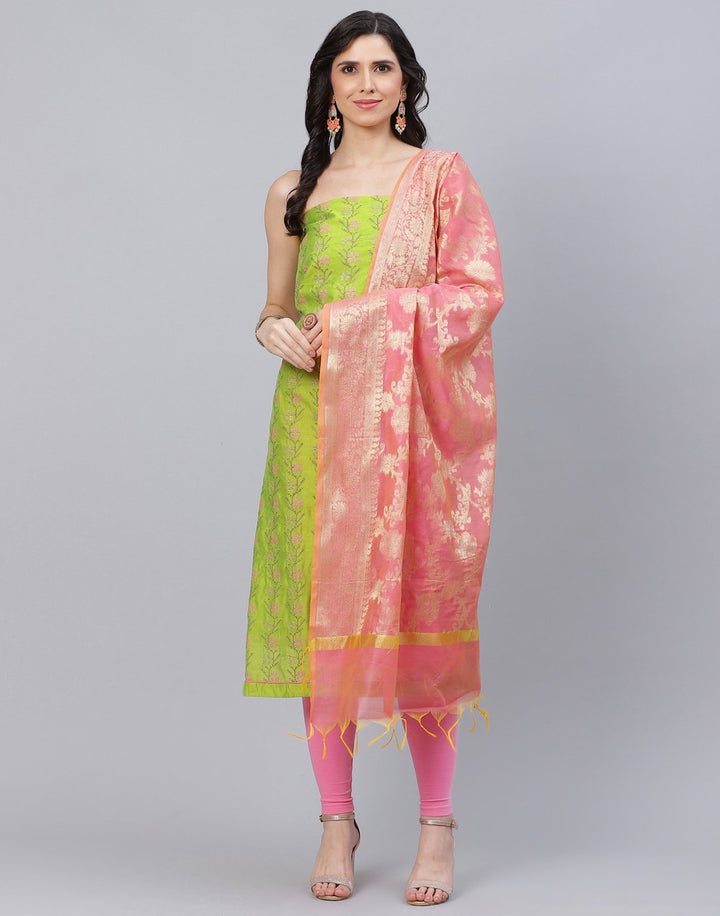 Chanderi Embroidered Suit piece