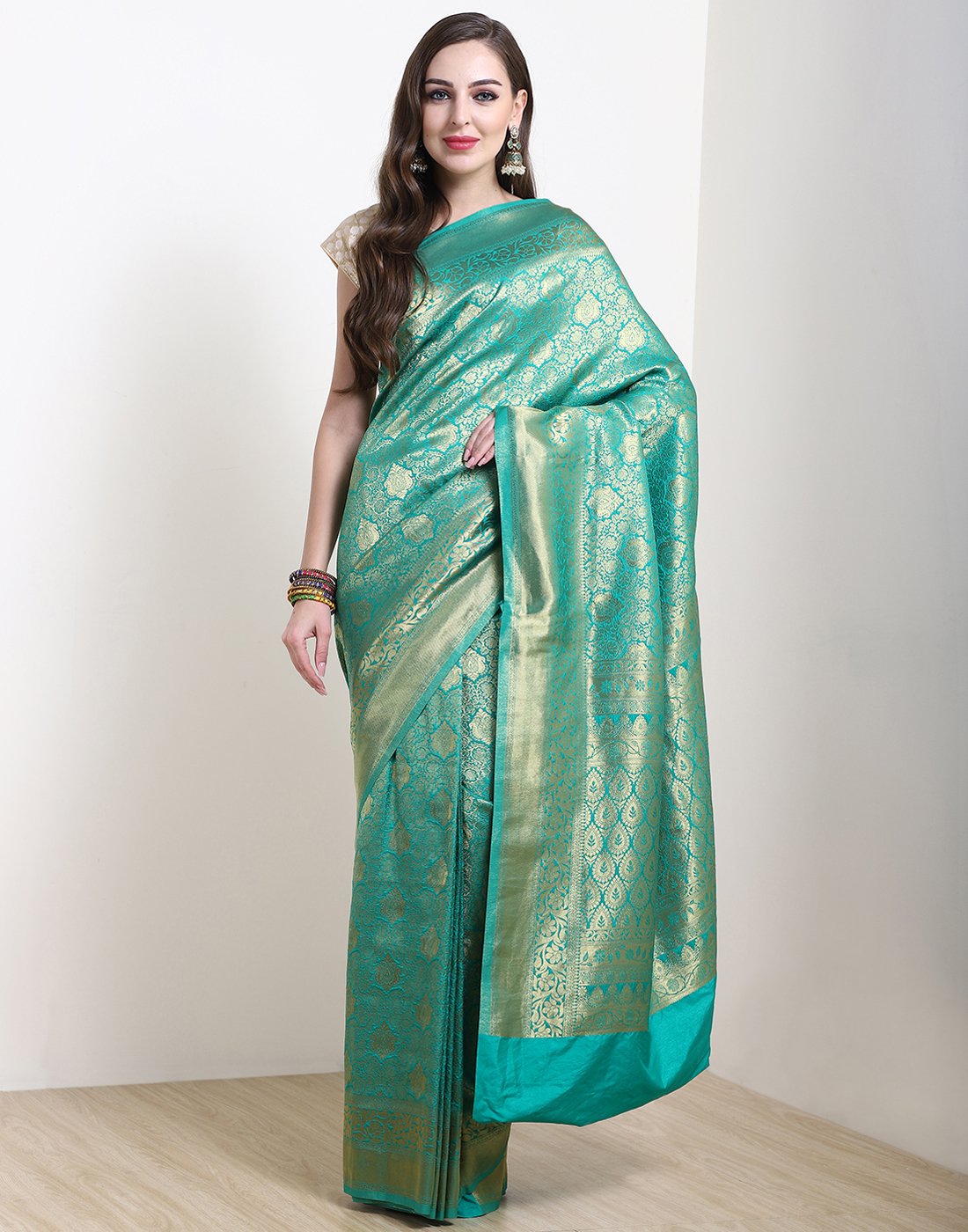 Green Art Handloom Saree