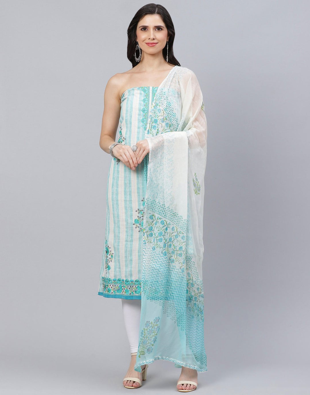 Cotton Embroidered Suit piece