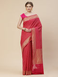 Zari Border Booti Cotton Woven Saree