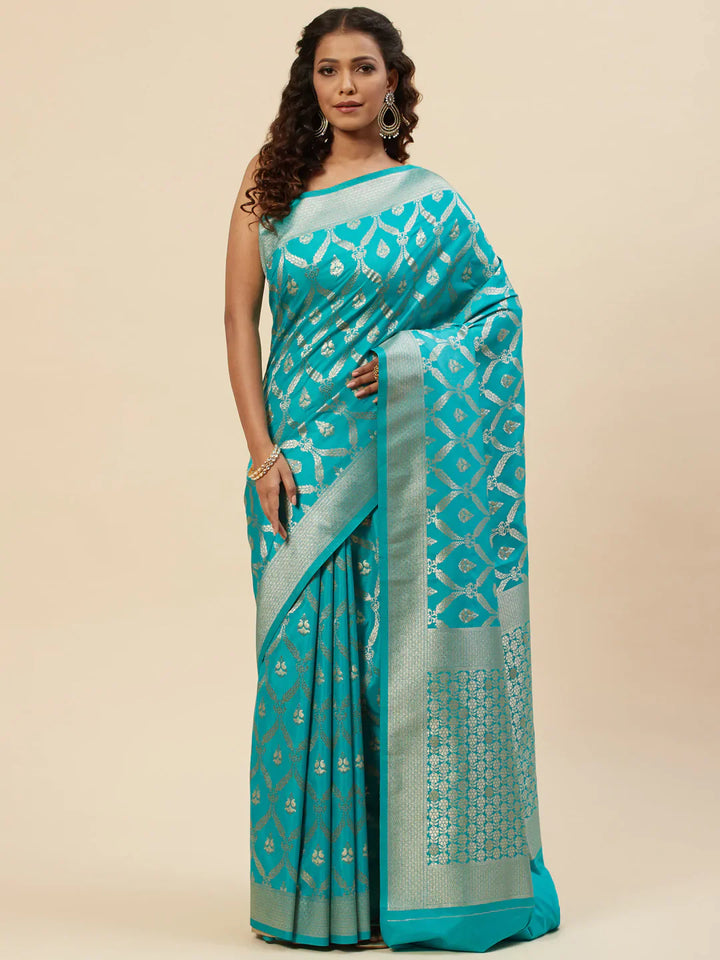 Zari Jaal Handloom Woven Saree
