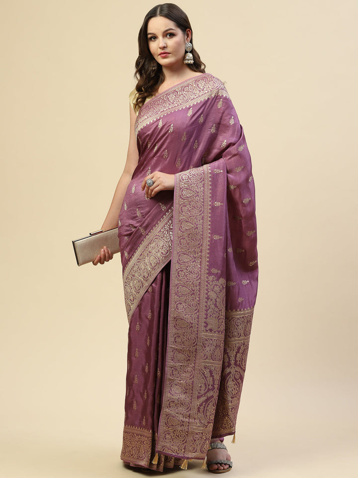 Zari Jaal Handloom Woven Saree