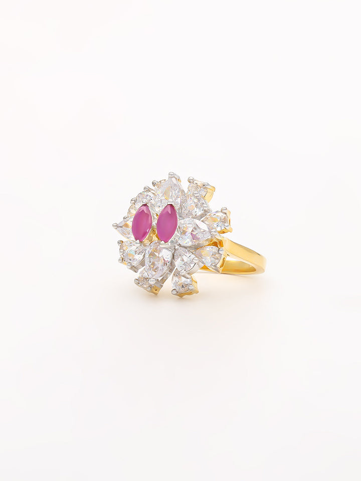 Beautiful Sunflower Dimond Ring