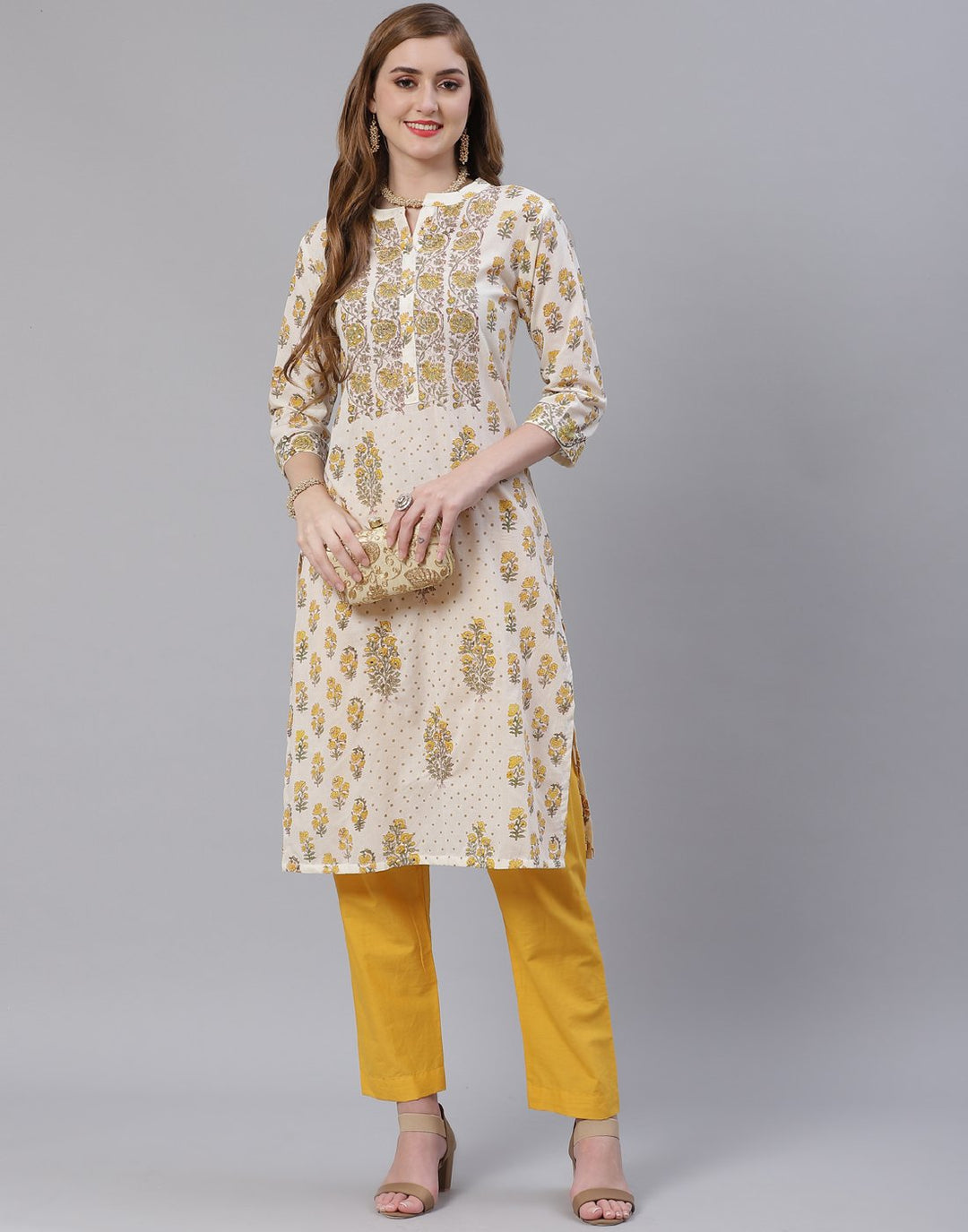 Cotton Printed Kurti with Pant