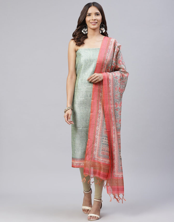 Chanderi Printed Suit Piece