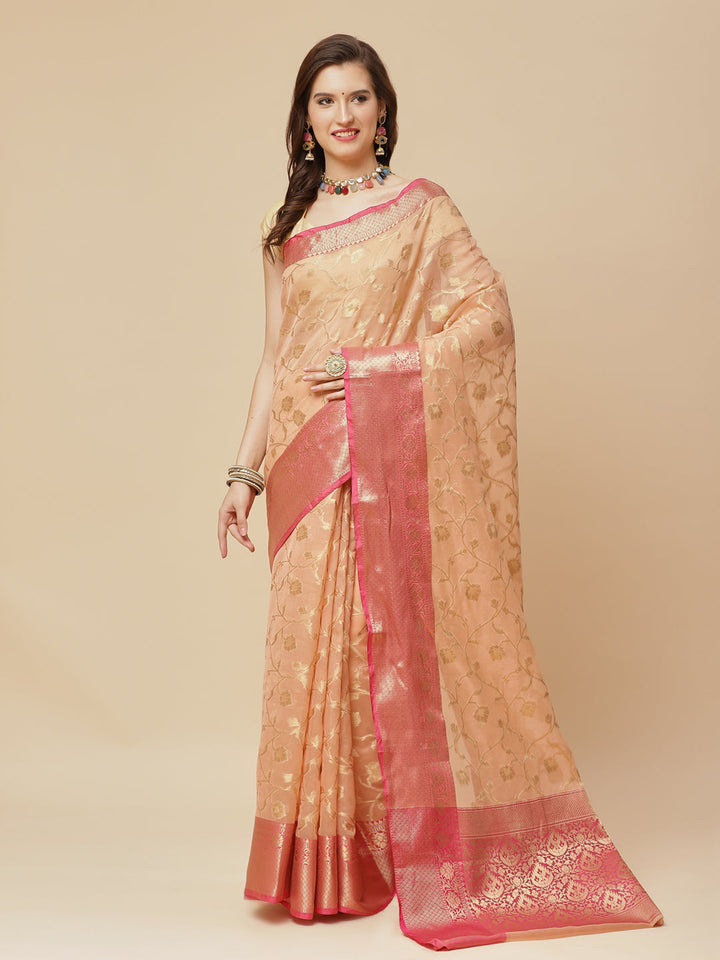 Zari Zaal Cotton Woven Saree