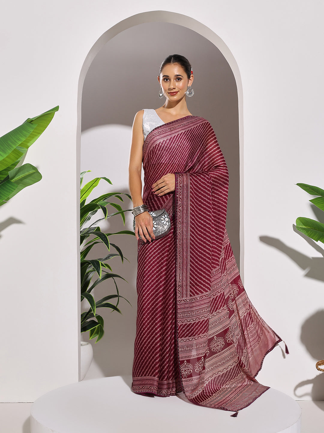 Lehriya Printed Georgette Saree
