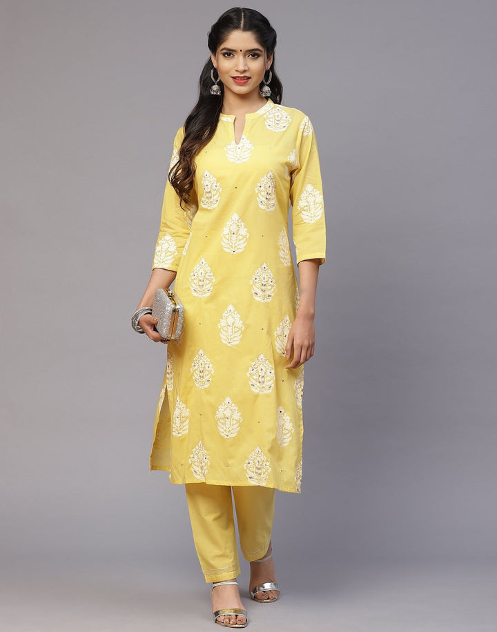 Cotton Printed Kurti Palazzo Set