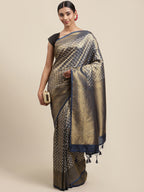 Abstract Banarasi Art Handloom Printed Saree