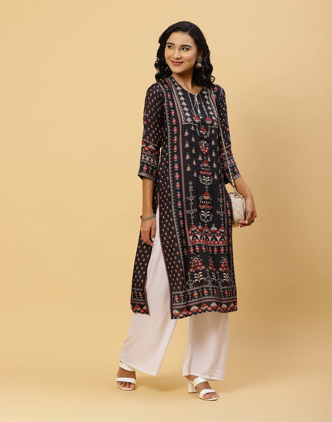 Printed Cotton Muslin Kurti