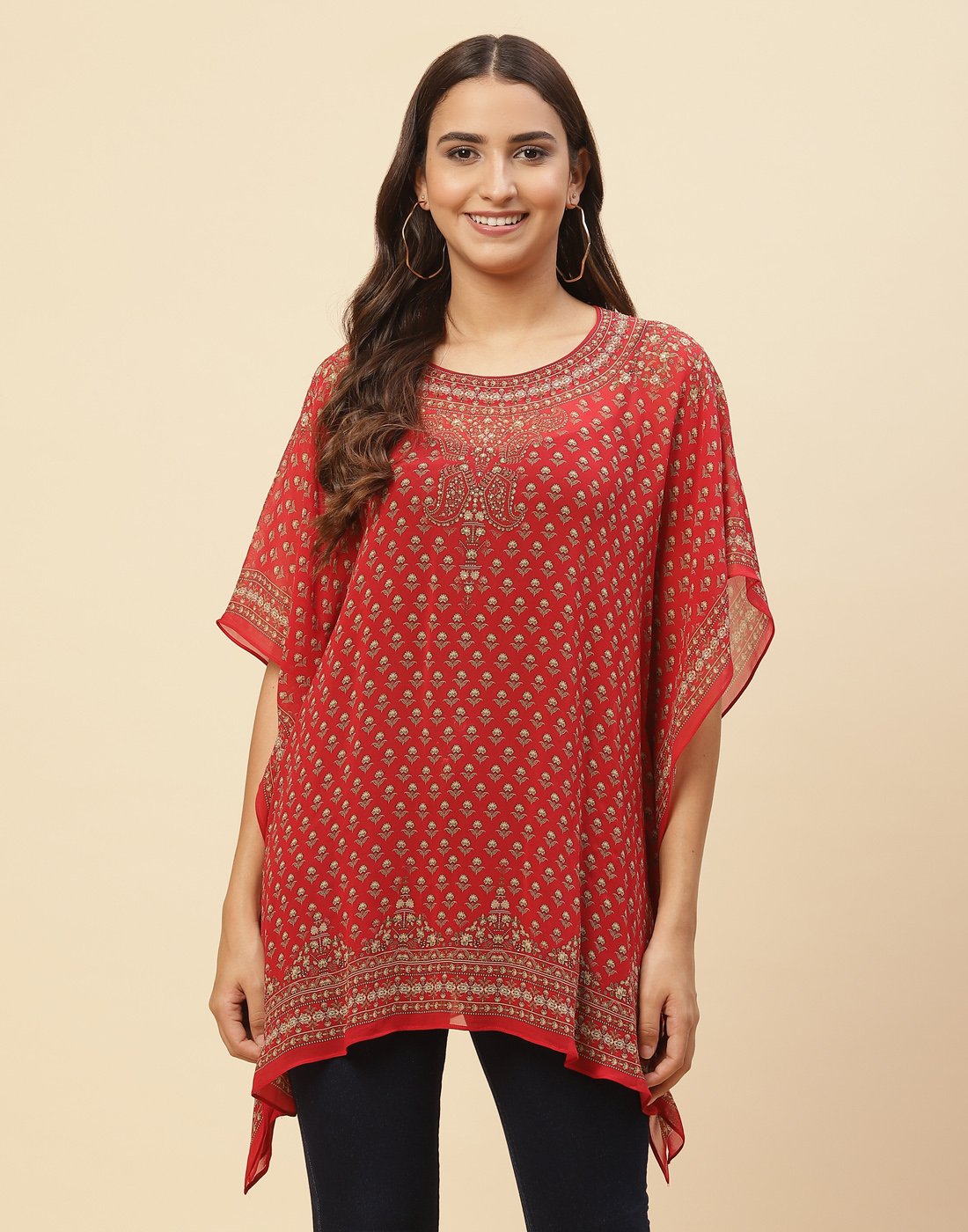Digital Printed Georgette Kaftan