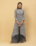 Embroidered Georgette Salwar Kameez Stitched Suit With Art Silk Dupatta