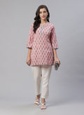Printed Cotton Short Kurti