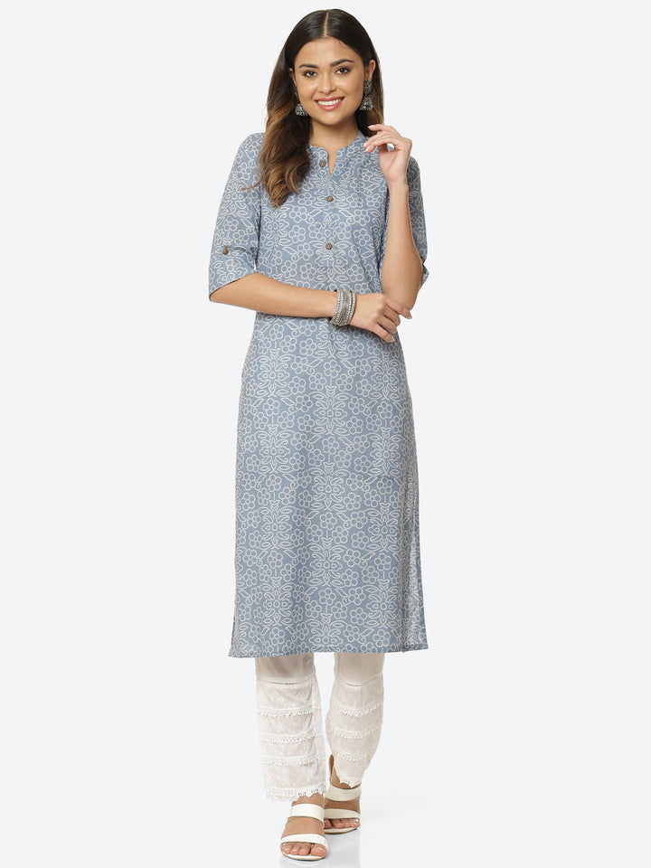 Printed Muslin Kurta
