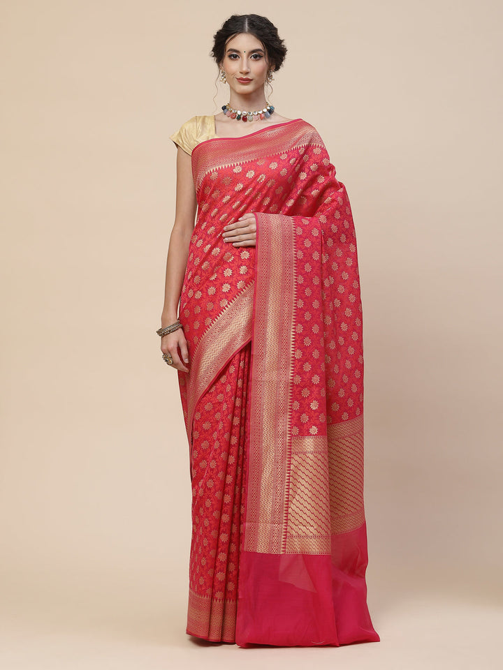 Zari Jaal Cotton Woven Saree