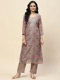 Gota Work Chanderi Kurta With Pants