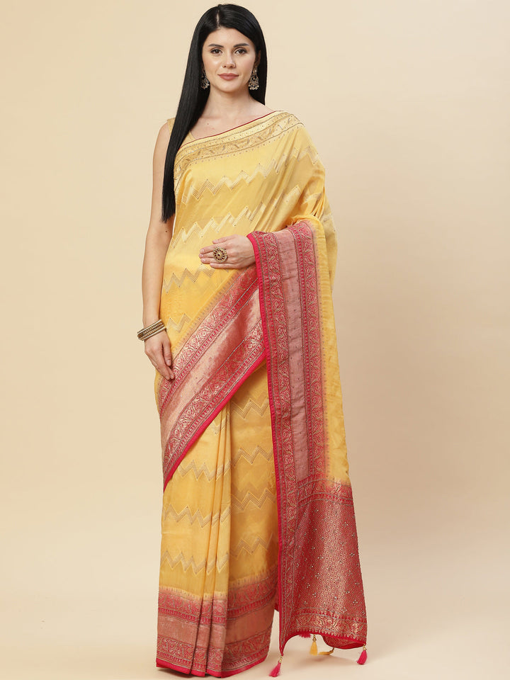 Embroidered Organza Saree