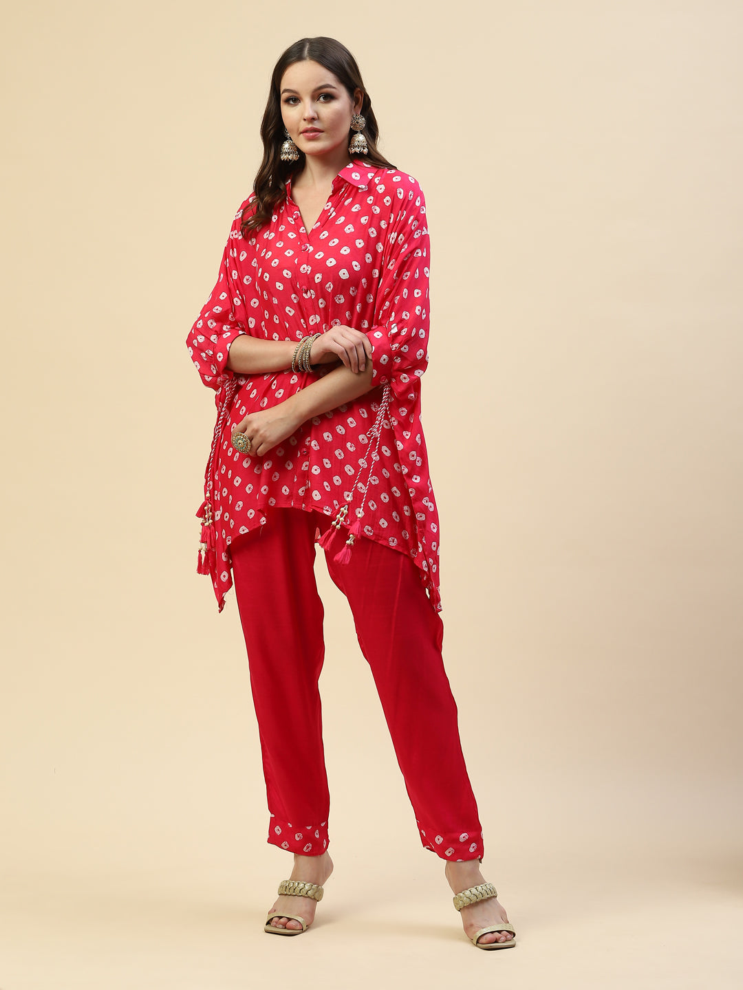 Printed Muslin Kurta With Pants
