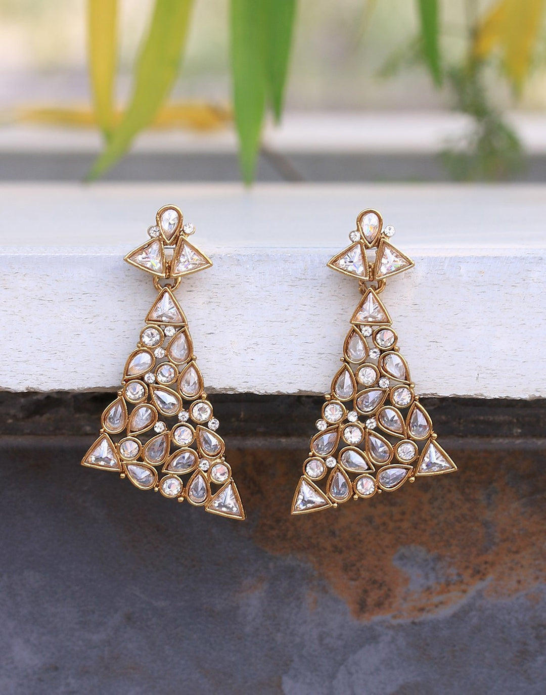 MBZ Meena Bazaar-Gold Plated Earrings