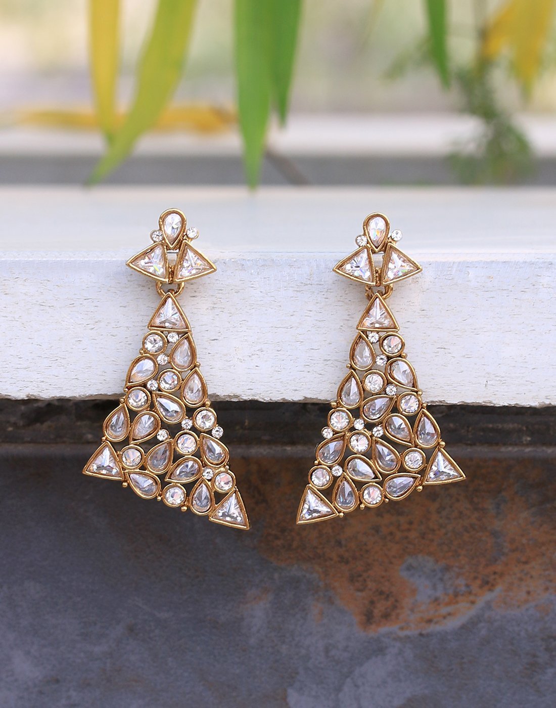 MBZ Meena Bazaar-Gold Plated Earrings
