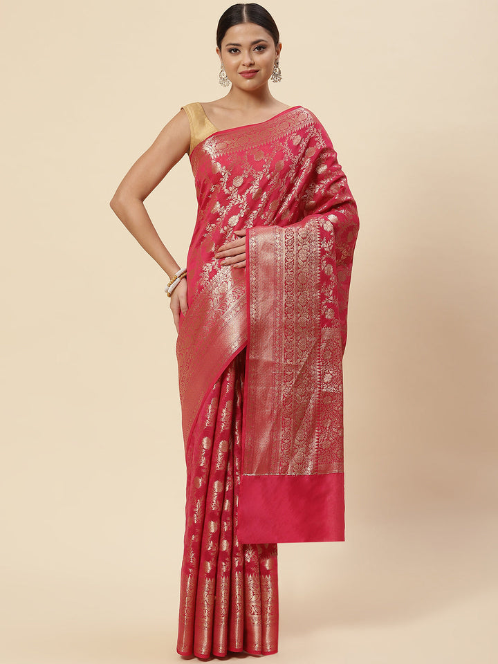 Zari Jaal Cotton Woven Saree