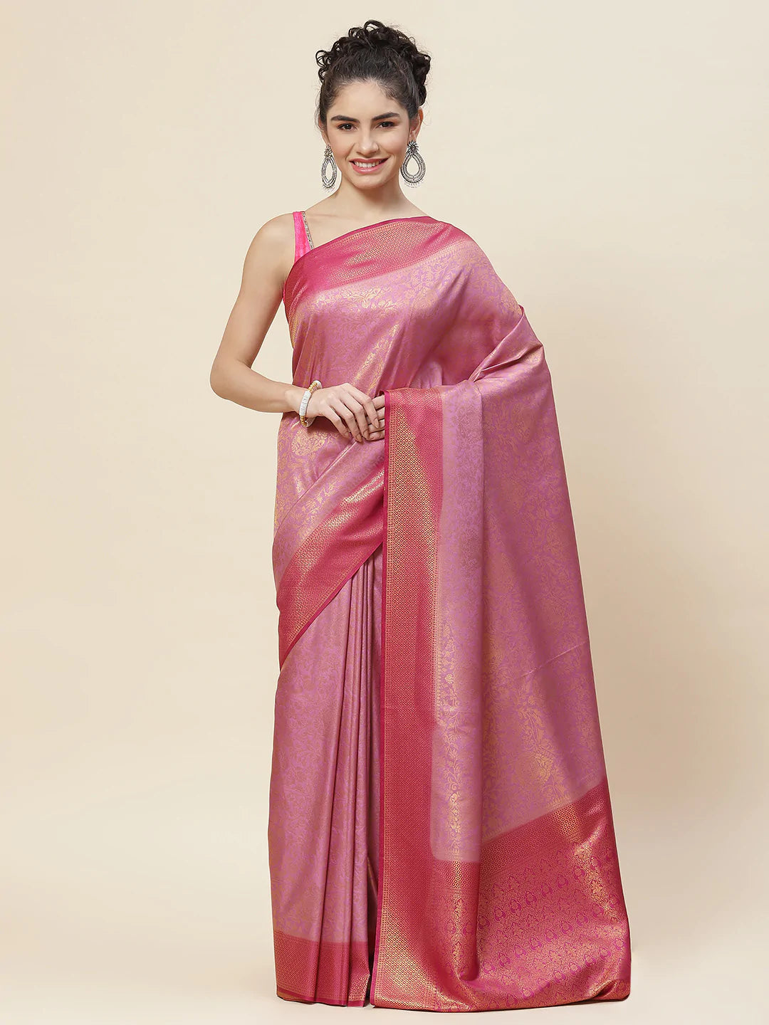 Zari Border Handloom Woven Saree