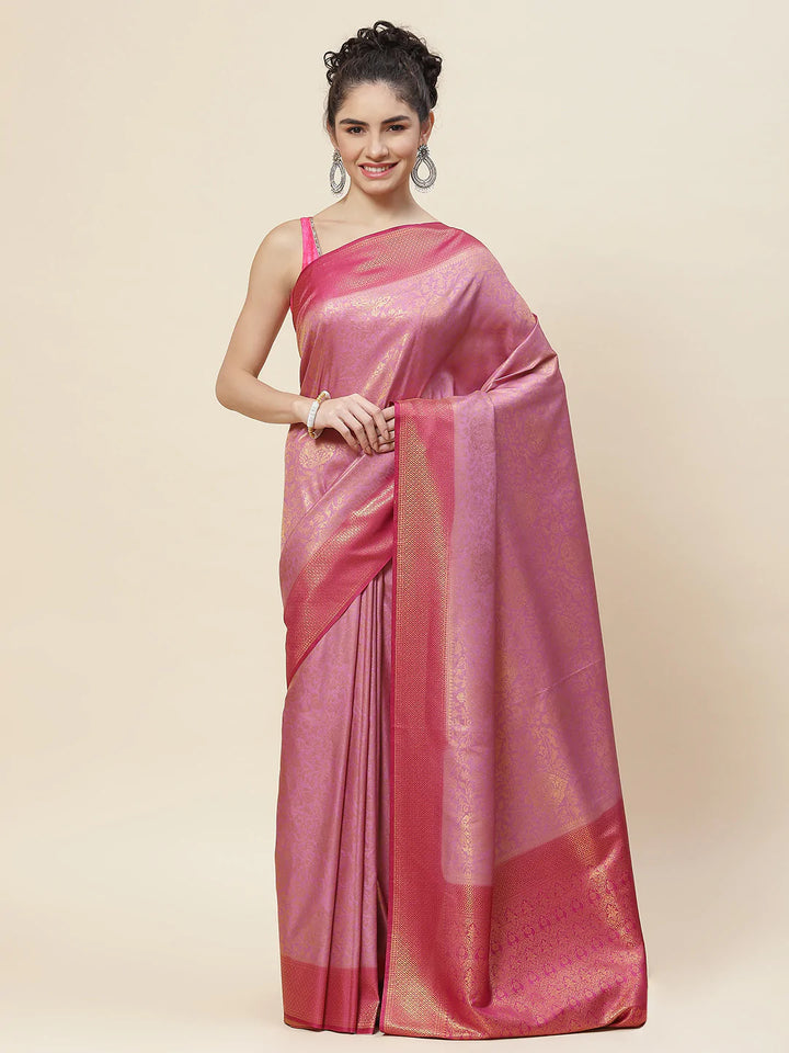 Zari Border Handloom Woven Saree